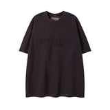 Fog Essentials T Shirts Spring/Summer FOG Duplex Embossed Letter Crew Neck Short Sleeves
