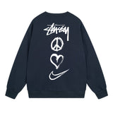 Stussy Sweatshirts Crew Neck Fleece Sweater