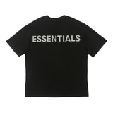 Fog Fear of God Essentials T Shirt Double Line Short Sleeve Reflective Letter Loose Couple T-shirt