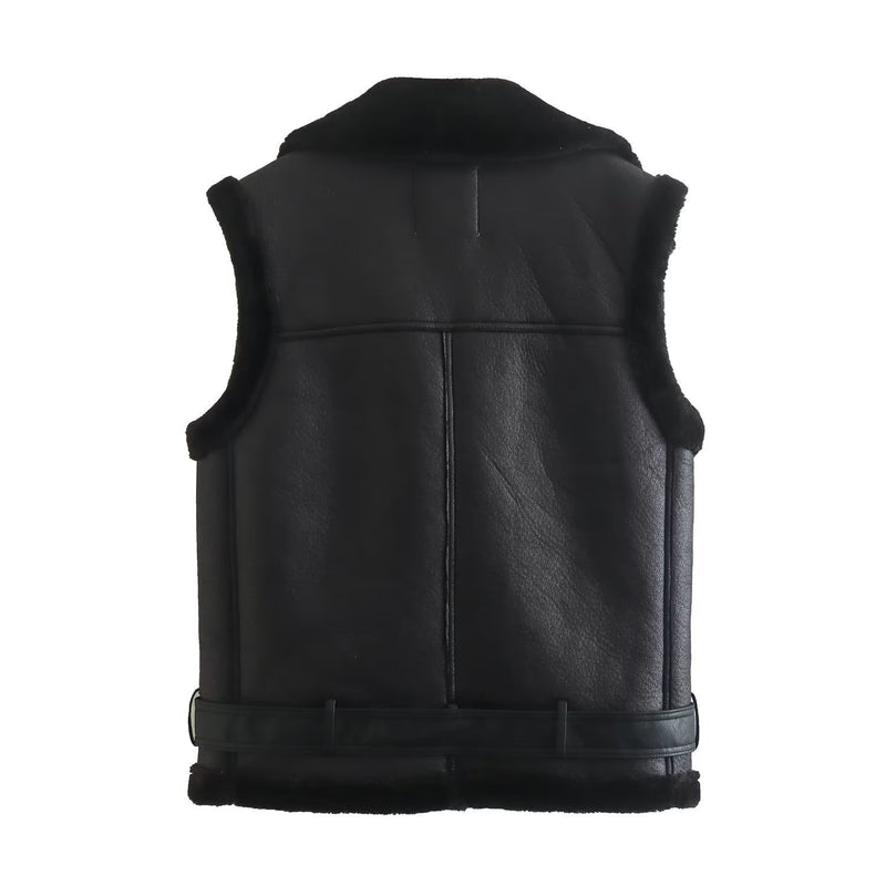 Women Cotton Coat Cool Handsome Motorcycle Clothing Vest