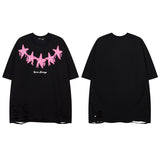 Men T-Shirt Graffiti Hole Vibe