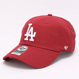 Dodgers and Yankees Baseball Cap 47brand Baseball Cap Female Dark Gray Soft Top Embroidery Hip Hop Male Hat