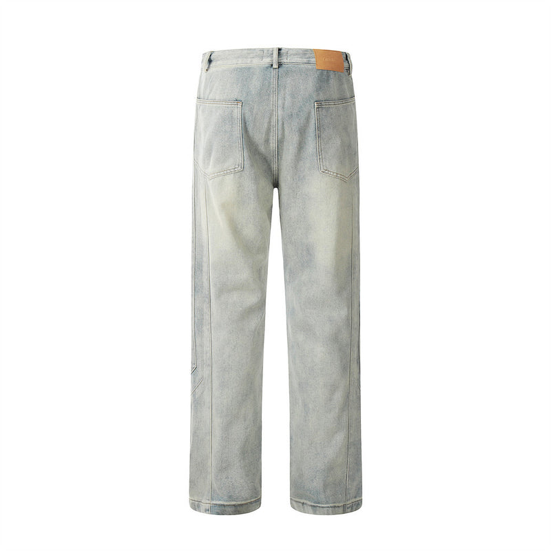 Men Jeans Simple Loose Casual