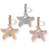 Jewelry with Diamonds Starfish Pendant Twist Chain Pentagram Angel Pieces Spectrum St. Valentine's