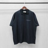 Fog Fear Of God Essentials T Shirt Double Line Polo Shirt Reflective Letter Short Sleeve Loose Couple