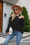 Women Pullover Sweater plus Size Sexy off-the-Shoulder Fashion Loose Sweater