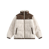 Unisex Coat Lamb Wool Loose Stitching Winter Plush