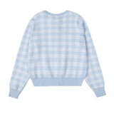 Ralph Lauren Knitted sweaters RL Pony Embroidered Checked Knitted Cardigan Crew Neck