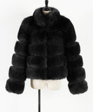 Women Fur Jacket Casual Fashion Plush Coat