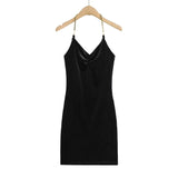 Women Dresses Sexy Slim Suspenders Dress