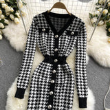 Betty Draper Valentine's Day Dress Knitted Dress Long Skirt Woolen Skirt