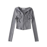 Women Hoodie Hot Girl Elastic Slim Thickened
