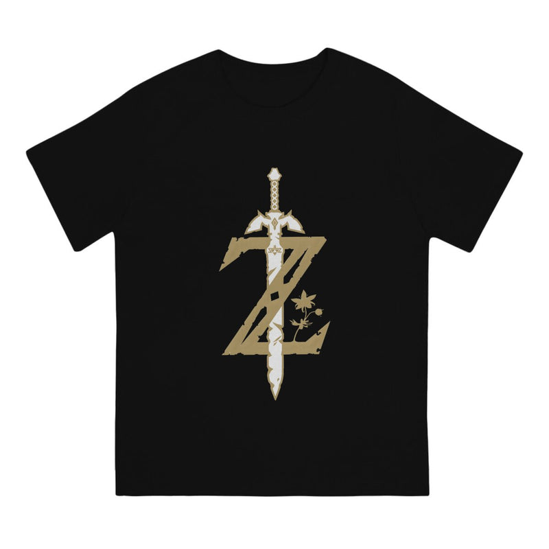 Logo Men's T Shirt Z-Zelda Cool Tees Short Sleeve Crew