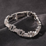 Bracelet AAA Zircon Bracelet Hip Hop I-Bracelet St. Valentine's Spectrum