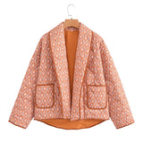 Women Cotton Coat Double Pocket Jacket Fashion