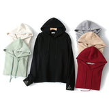 Women Hoodie Sweater Oversize Solid Color Simple