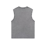 Fog Essentials tank spring and summer FOG double line pressure glue letter washing water old vest