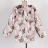 Women Fur Jacket Fox Fur Fleece Jacket