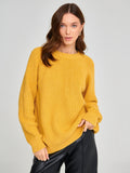 Women Work Business Casual Sweaters round Neck Loose Knitted Sweater