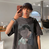 Men T Shirt Loose All-Match Summer