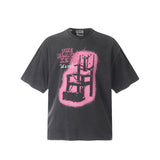 Gallery Dept T-Shirt Washed Vintage Seat Alphabet Short Sleeve T-Shirt