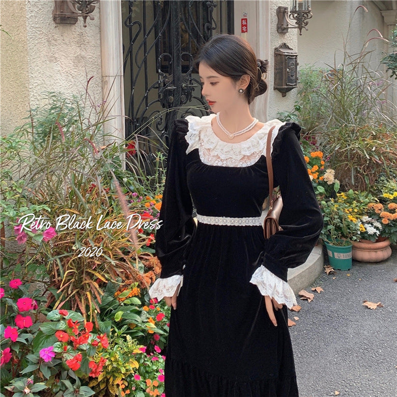 Betty Draper Valentine's Day Dress Vintage Dress Early Autumn Black Dress