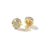 Earrings Rhinestone Round Earrings