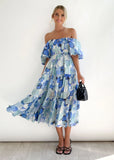 Women Dress 2 US Puff Sleeves for Holiday Show Thin and Long