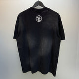 Hellstar T Shirt Vintage Old Printed Loose Casual Short Sleeve T-Shirt