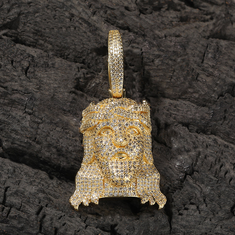 Jewelry Necklace Tide Zircon Portrait Pendant Vintage Necklace Spectrum Royalty Far East