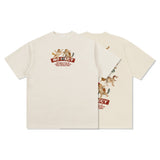 Unisex T Shirt Men's Loose Shoulder Top