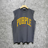 Purple Brand Tank T Shirts Sleeveless T-shirt Vest