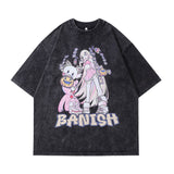 Men T-Shirt Cartoon Print Oversize