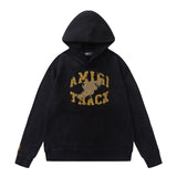 Amiri Hoodie AMI Winged Shoes Letter Pattern Hooded Sweater