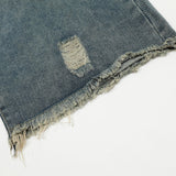 Men Jeans Hole Loose Burrs Five-Pointed Star Pattern