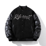 Men Vintage Jackets Jacket Padded Baseball Jacket Women's Contrasting Cotton Jacket