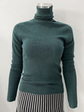 Women Work Business Casual Sweaters Wool Stretch Slim Knit Sweater