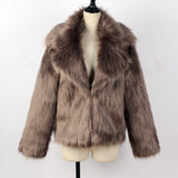 Women Fur Jacket Plush Warm Jacket