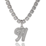 Jewelry Hip Hop Jala Letter Pendant Copper Inlaid Zircon Full Diamond Necklace Word Up Spectrum