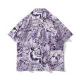 Short Sleeve Shirt Loose-Fitting Versatile Blouse