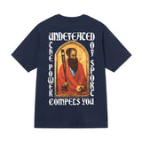 UNDEFEATED T Shirts Crew Neck Men's and Women's Loose