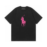 Ralph Lauren T Shirts Cotton Label Short Sleeve Solid Color