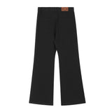 Men Jeans Pleated Stitching Workwear Casual Loose Punk