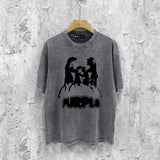 Purple Brand Distressed T Shirts Short Sleeve