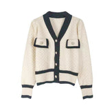 Women Knitted Cardigan Loose Temperament Sweater