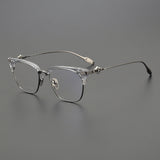 CHH Chrome Hearts Glasses Japanese fashion ultra-light pure titanium half-frame glasses frame
