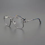 CHH Chrome Hearts Glasses Vintage Versatile Personalized Titanium Frame