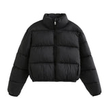 Women Cotton Coat Fashion Stand Collar Coat