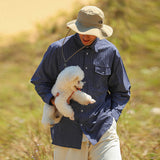 Unisex Shirt Vintage Pocket Plaid Cotton Lining