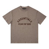 Fog Essentials T Shirts Spring Summer FOG Letter Crew Neck Pullover Short Sleeves